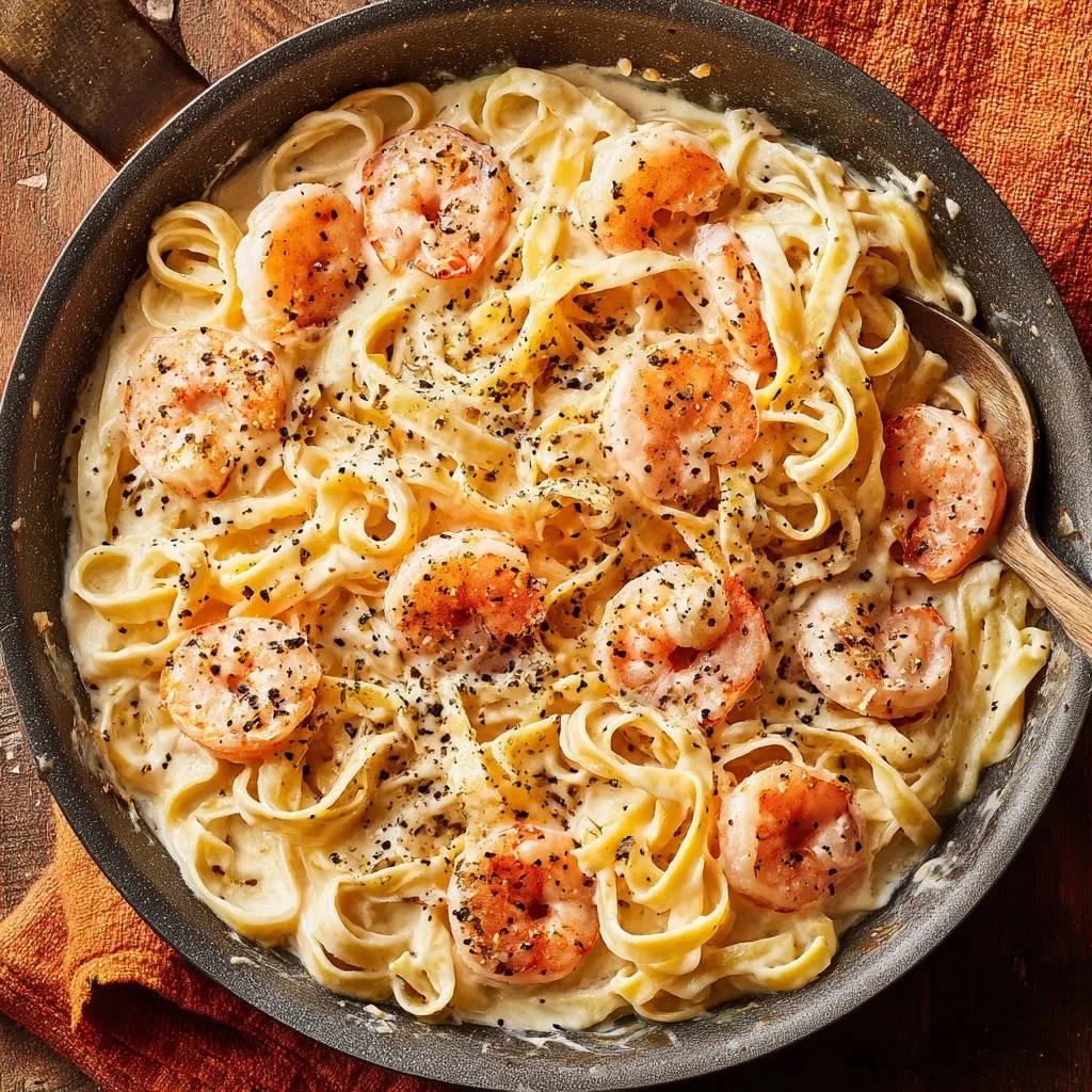 Creamy Garlic Shrimp Alfredo: Master the Perfect Sauce! - recipe image