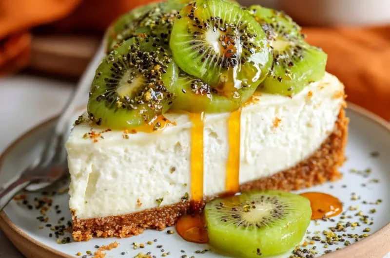 Creamy Kiwi Cheesecake