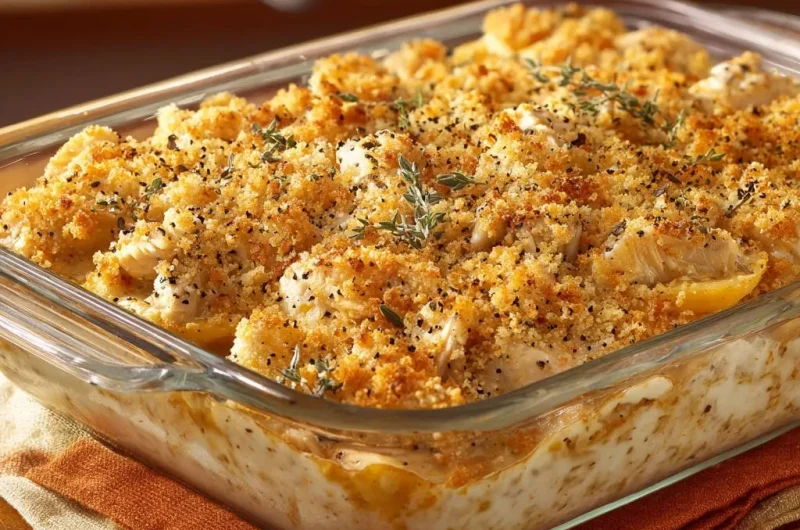 Creamy Lemon Herb Chicken Casserole