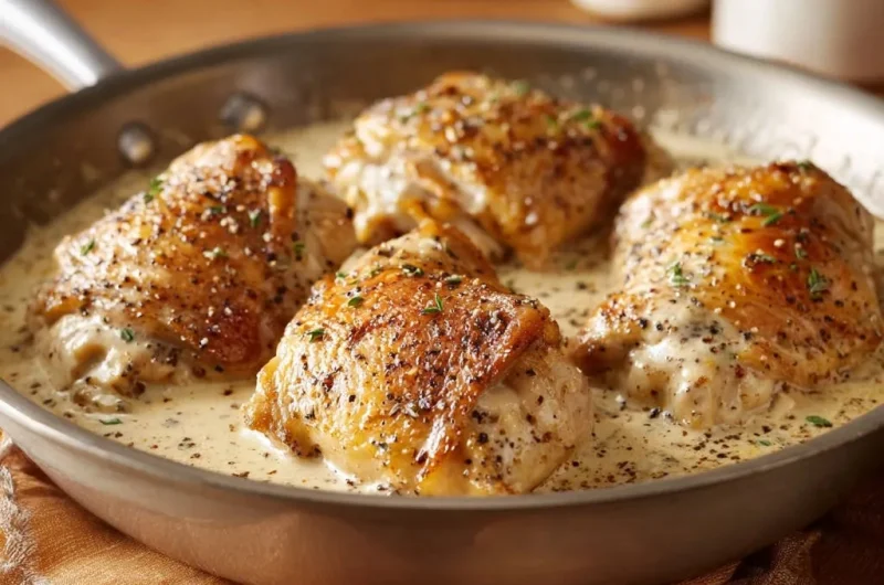 Creamy Skillet Chicken Thighs