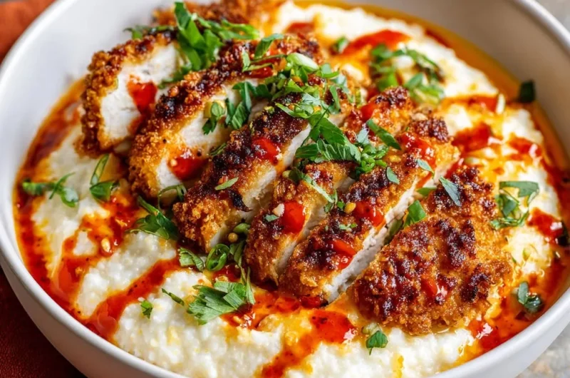 Crispy Chicken & Creamy Grits