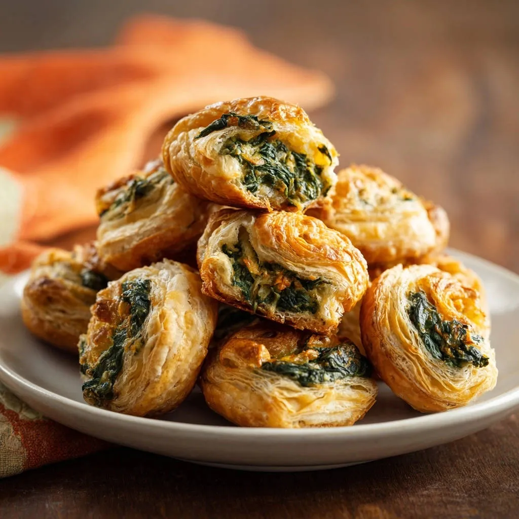 Flaky Spinach & Feta Puffs: The Secret to Never-Watery Filling - recipe image