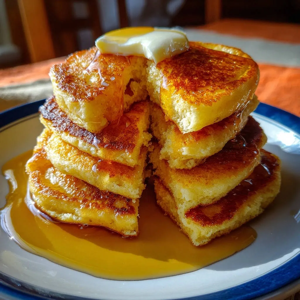 Fluffy Golden Pancakes: Your Secret to Ultimate Fluff! - recipe image