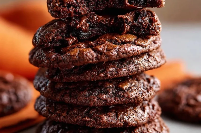 Ultimate Fudgy Double Chocolate Cookies