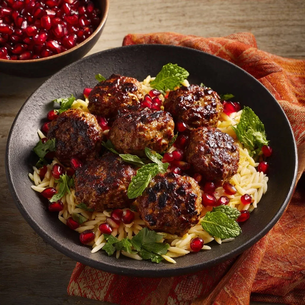 Glazed Meatballs with Orzo: Juicy & Tender Every Time - recipe image