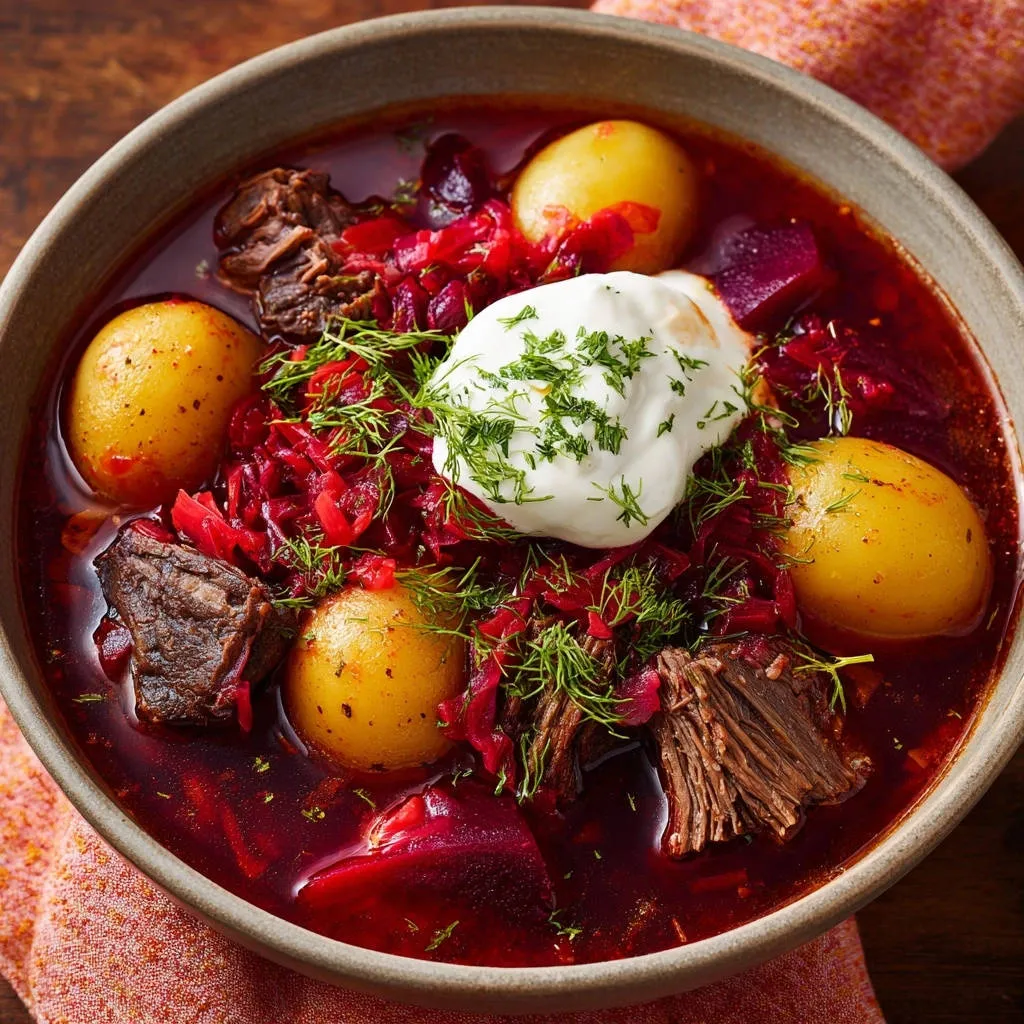Hearty Beef Borscht: Your Secret to Deeply Layered Flavor - recipe image