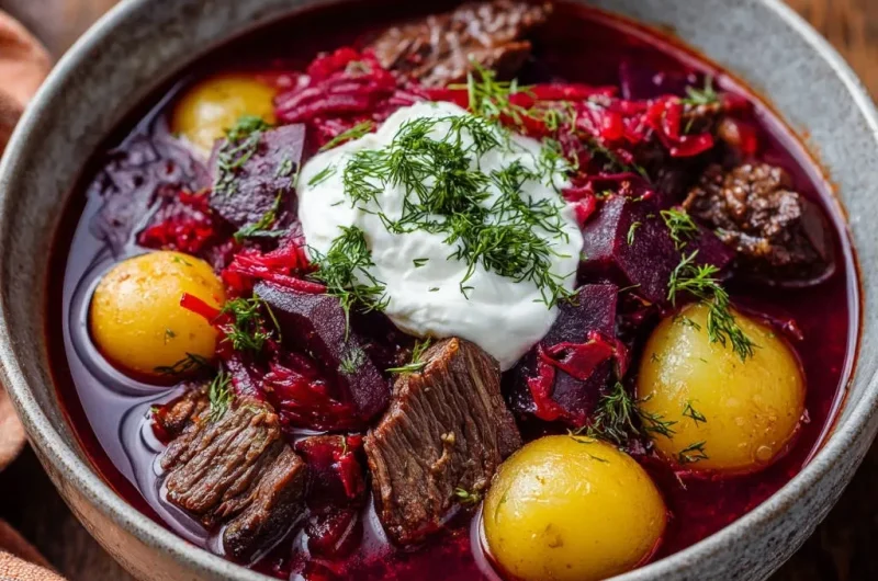 Hearty Beef Borscht