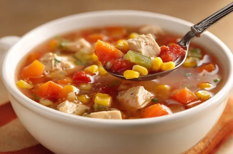 Hearty Chicken & Veggie Soup