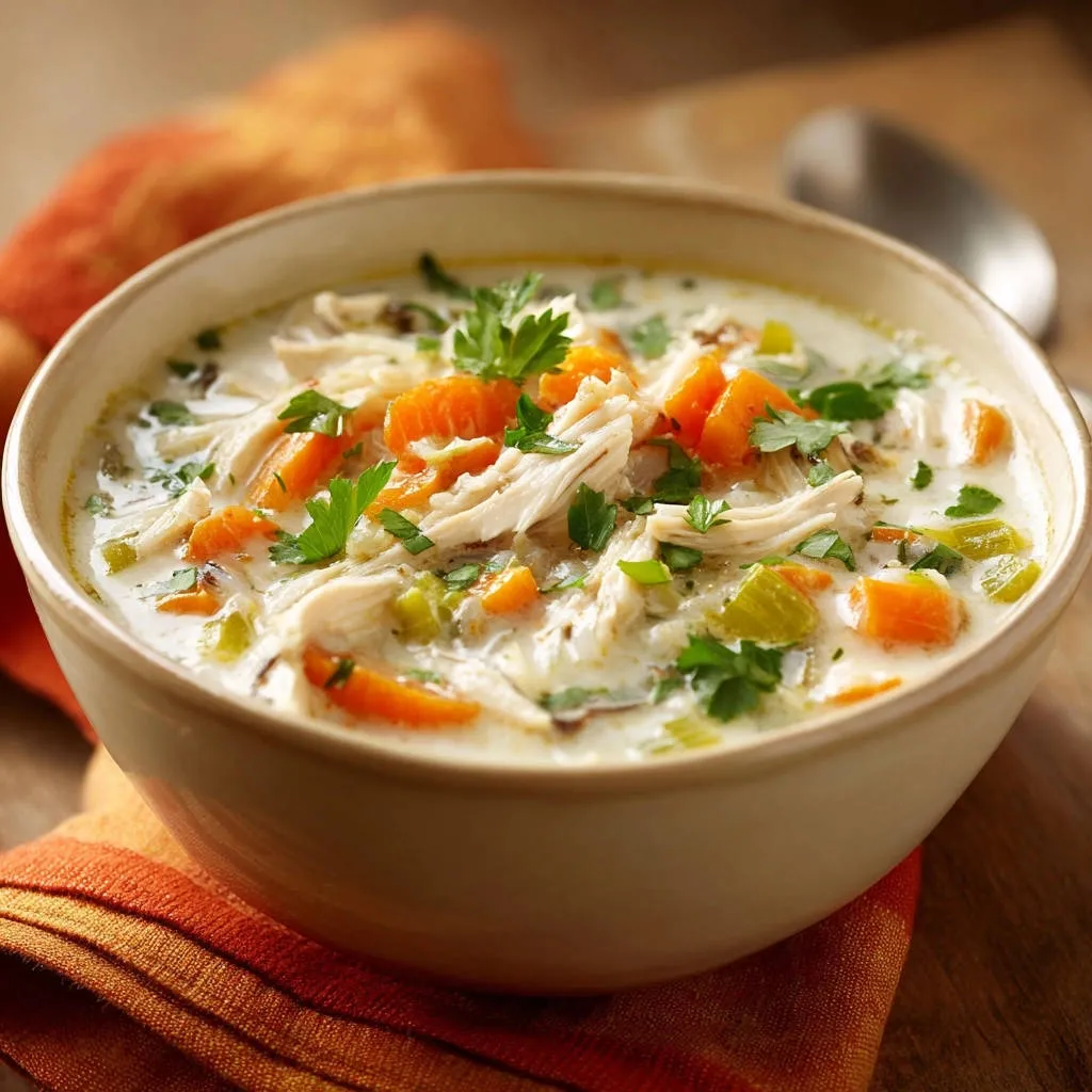 Hearty Chicken Wild Rice Soup: The Secret to Smooth Creaminess - recipe image