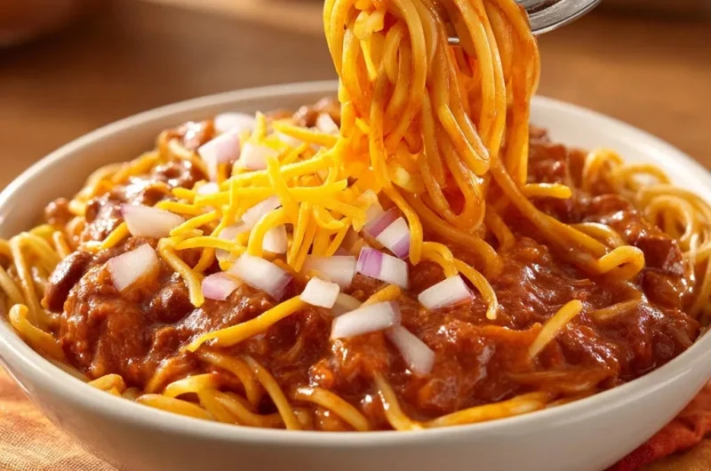 Hearty Chili Spaghetti