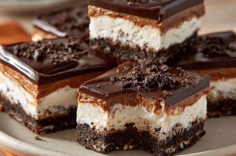 Layered Chocolate Cookie Dream Bars