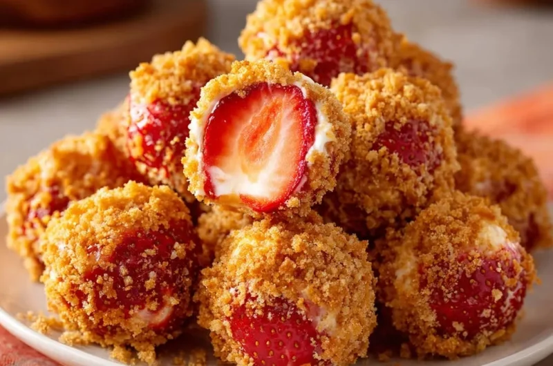 No-Bake Strawberry Cheesecake Bites