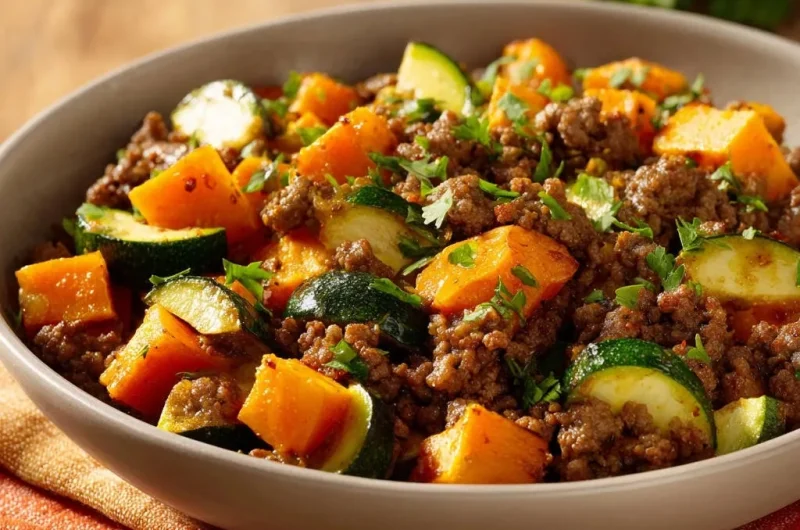 One-Pan Ground Beef & Veggie Skillet