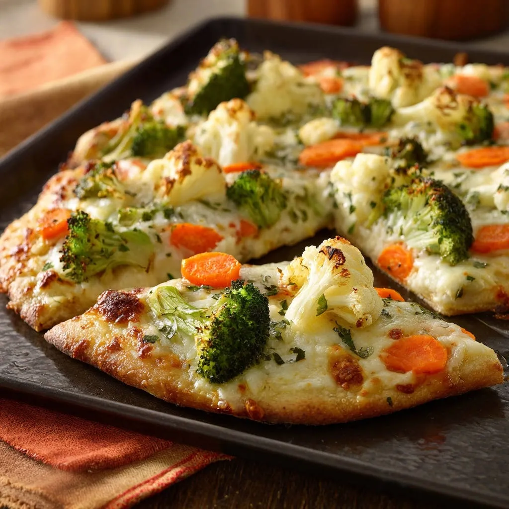 Roasted Veggie Flatbread: Perfectly Tender, Flavor-Packed! - recipe image