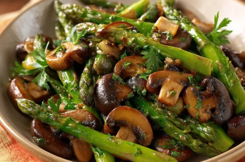 Asparagus and Mushrooms