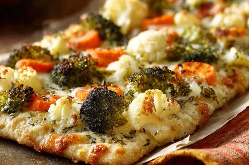 Sheet Pan Veggie Flatbread