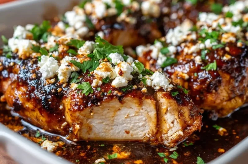 Sweet Glazed Chicken with Feta