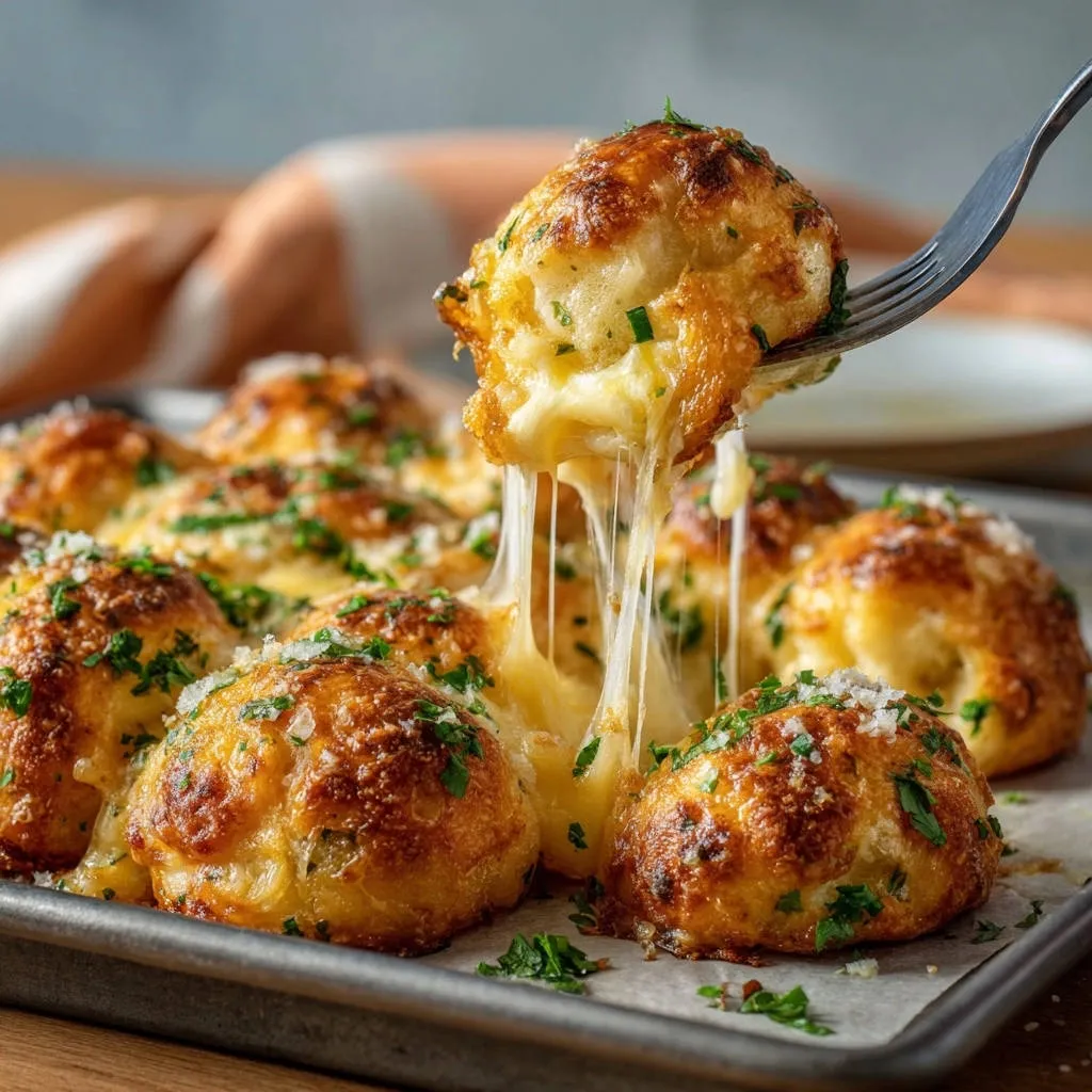 Ultimate Cheesy Garlic Pull-Apart Rolls: Gooey Perfection! - recipe image