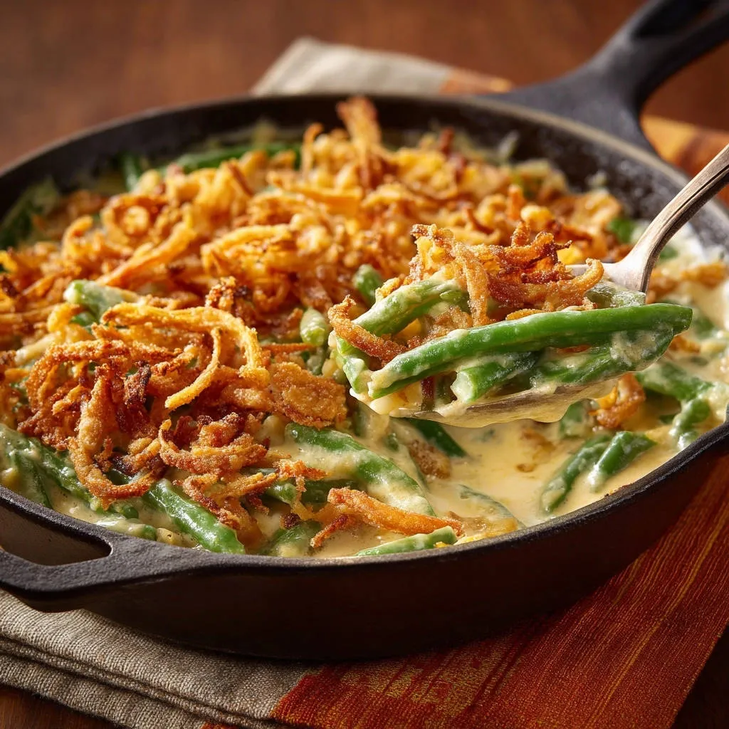Ultimate Green Bean Casserole: The Crispy Topping Secret! - recipe image