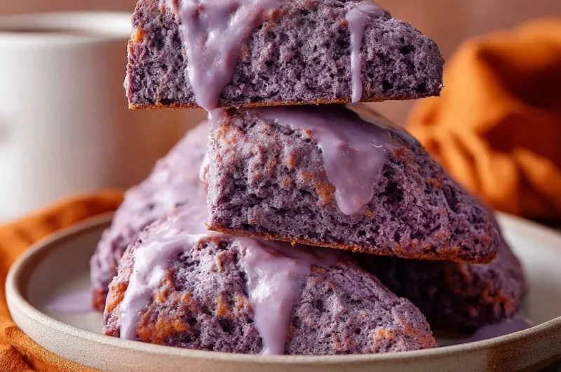 Whimsical Purple Scones