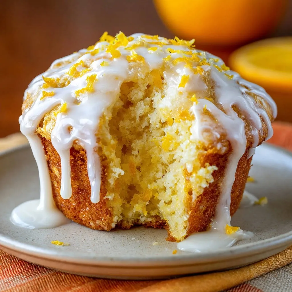 Zesty Orange Glazed Muffins: Perfectly Tender, Every Time - recipe image