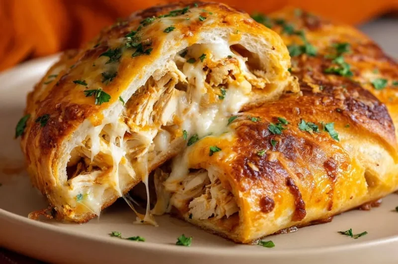 Cheesy Chicken Stromboli