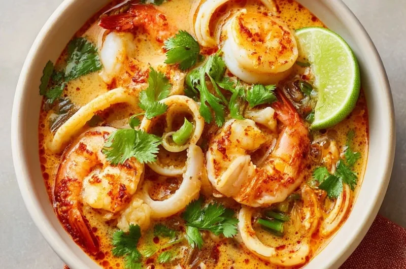 Creamy Spicy Seafood Soup