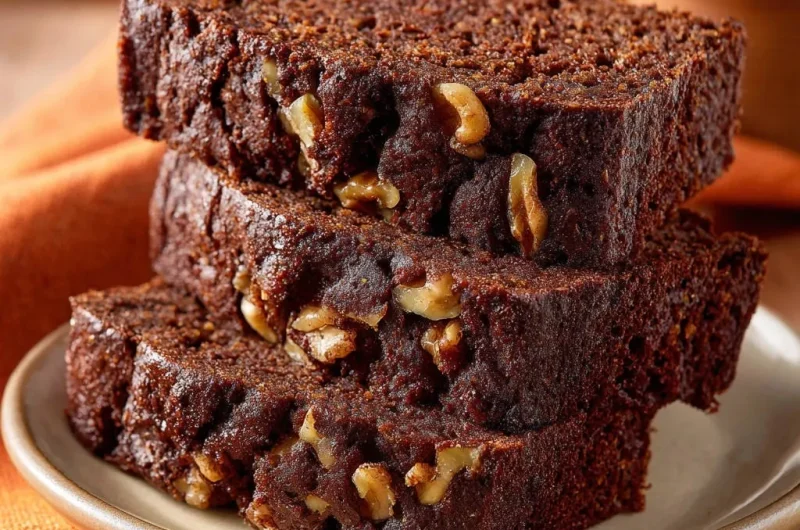 Decadent Chocolate Walnut Loaf