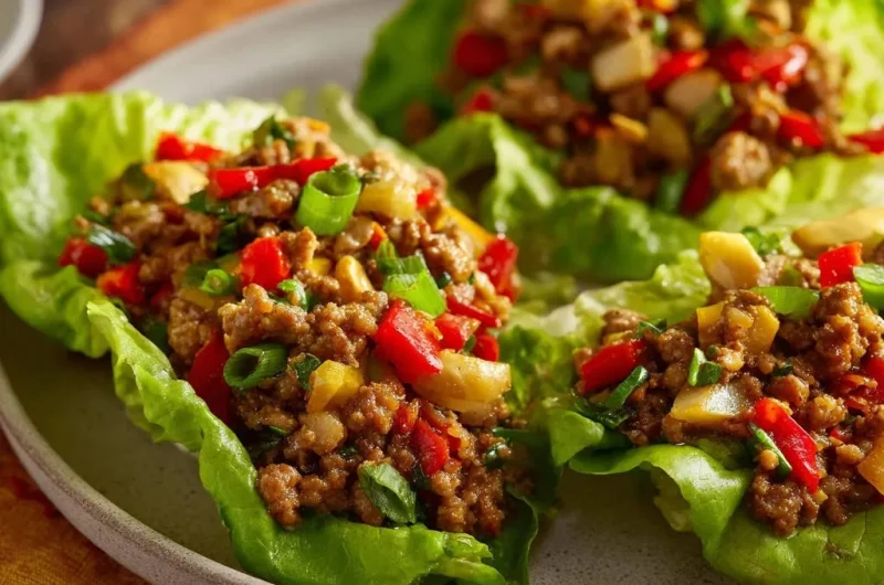 Flavorful Chicken Lettuce Wraps