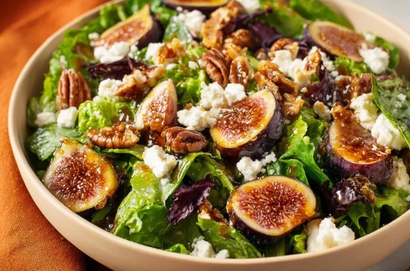 Gorgeous Fig & Goat Cheese Salad