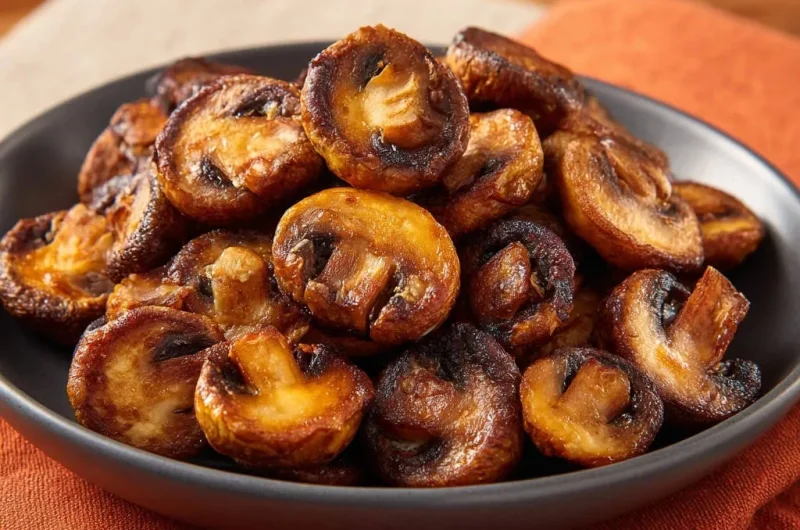 Perfectly Browned Garlic Mushrooms