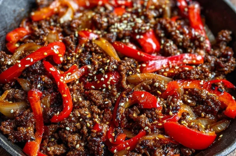 Speedy Skillet Beef and Peppers