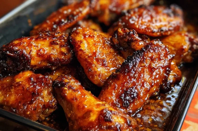 Sticky Sweet Glazed Chicken Wings