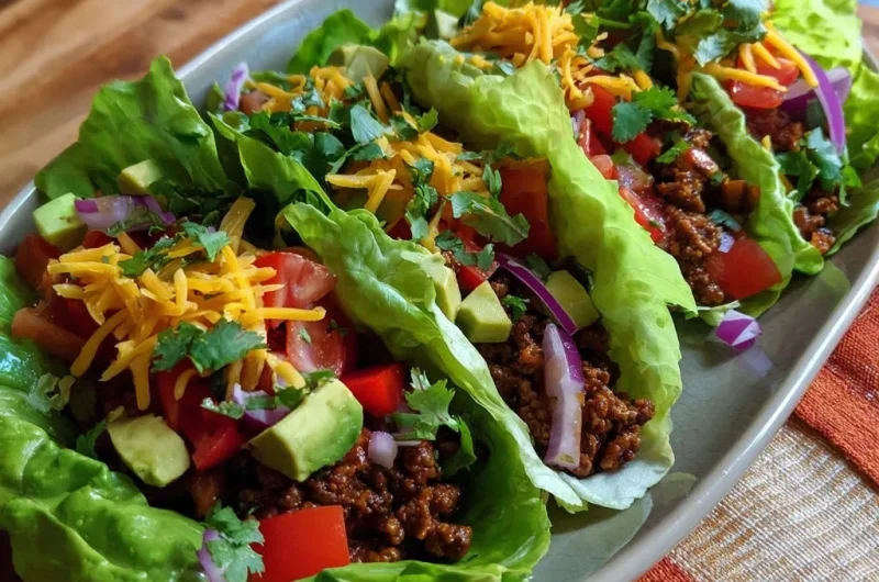 Flavorful Beef Lettuce Wraps