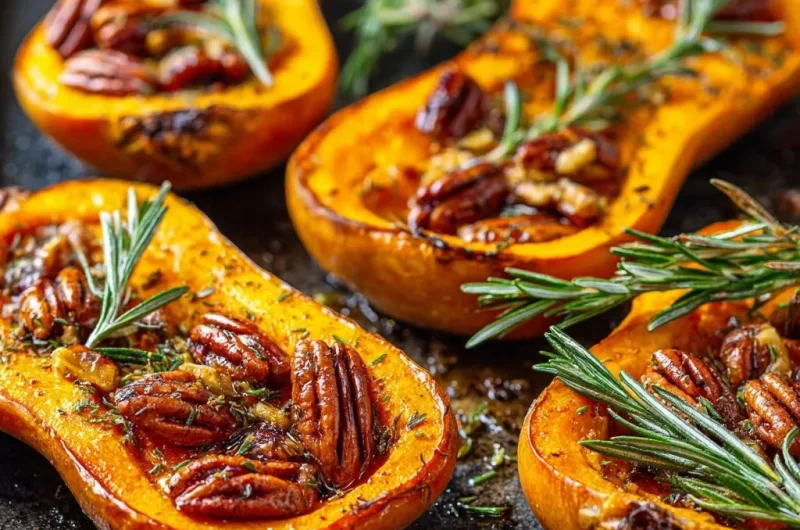 Caramelized Butternut Squash with Pecans