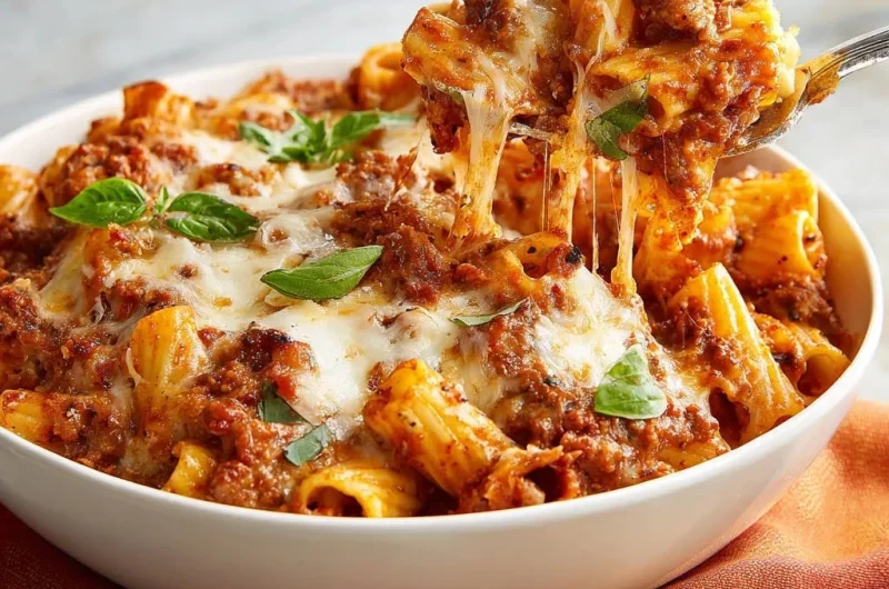 Cheesy Baked Rigatoni