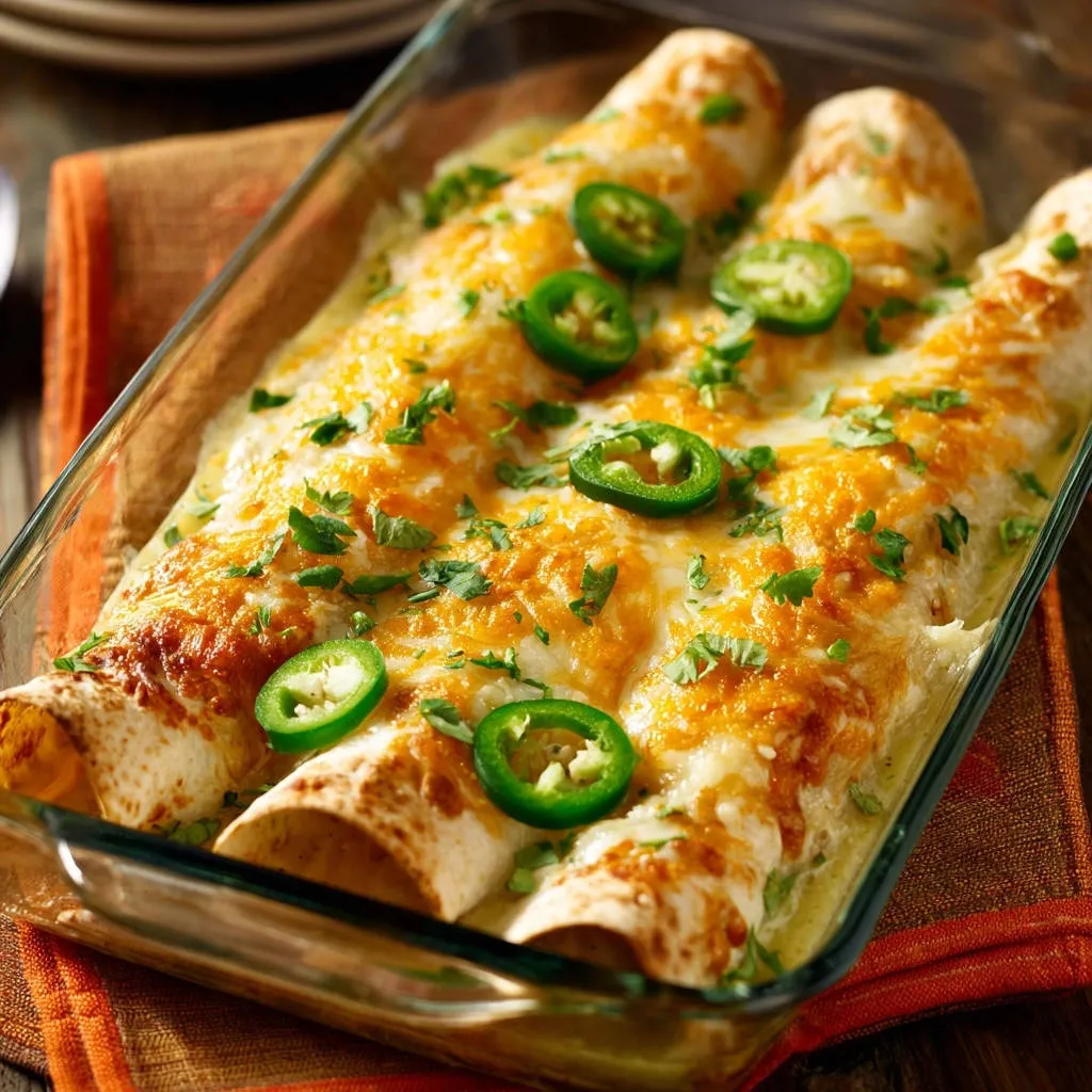 Cheesy Chicken Enchiladas: No More Soggy Tortilla Blues! - recipe image