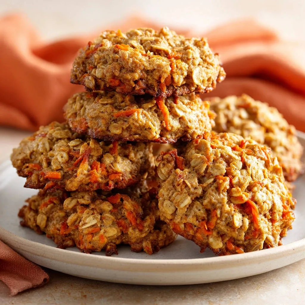 Chewy Carrot Oatmeal Cookies: Always Moist, Never Dry - recipe image