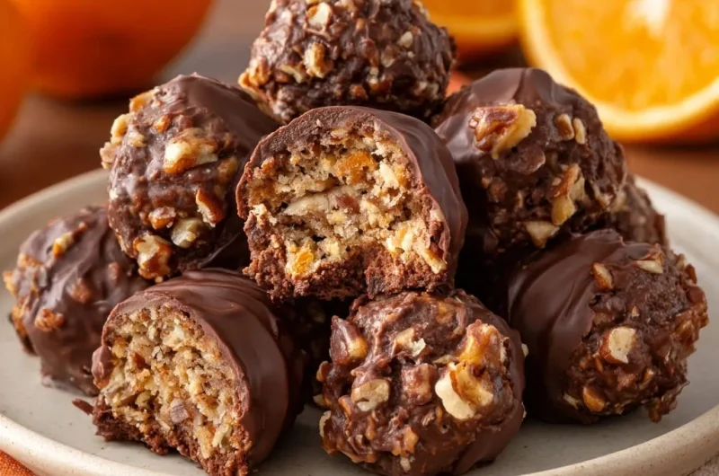 Chocolate Orange Crunch Truffles