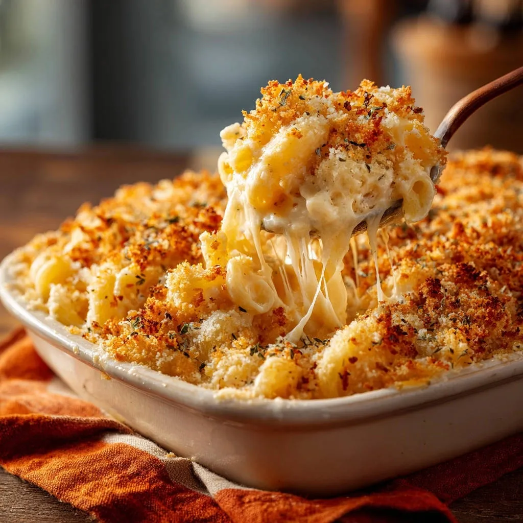 Creamy Baked Mac and Cheese: The Ultimate Gooey Comfort - recipe image