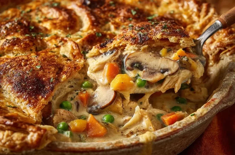 Creamy Chicken and Mushroom Pot Pie