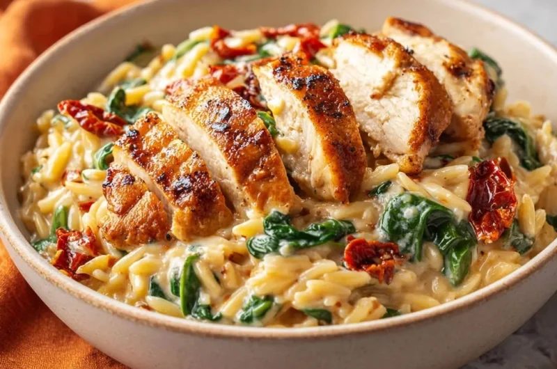 Creamy Chicken Orzo