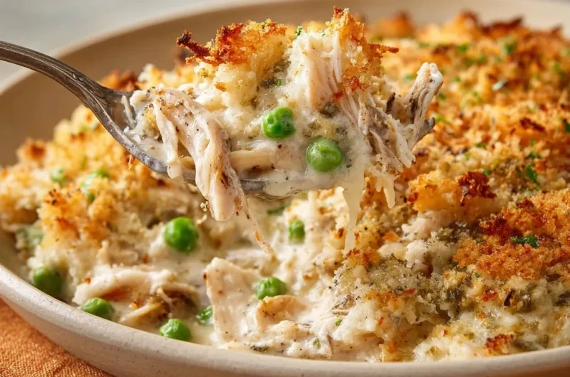 Creamy Chicken & Pea Bake