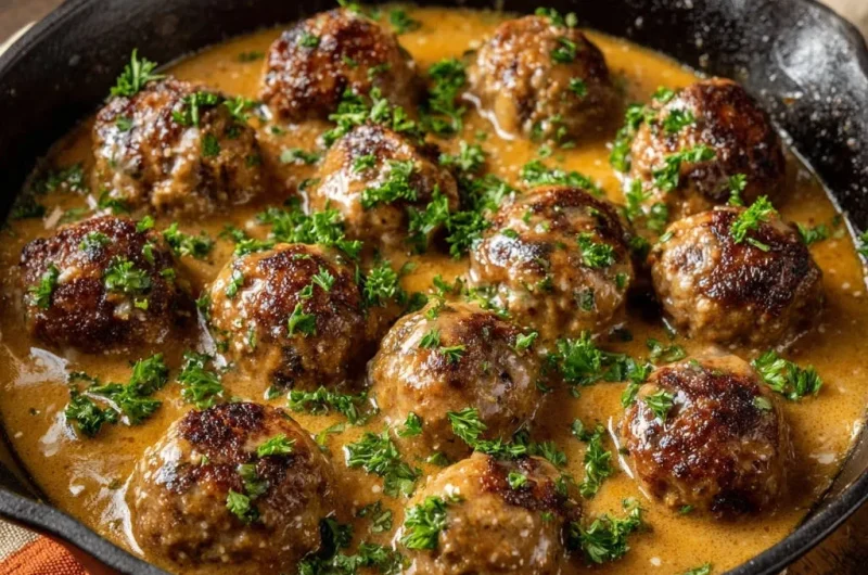 Creamy Skillet Meatballs