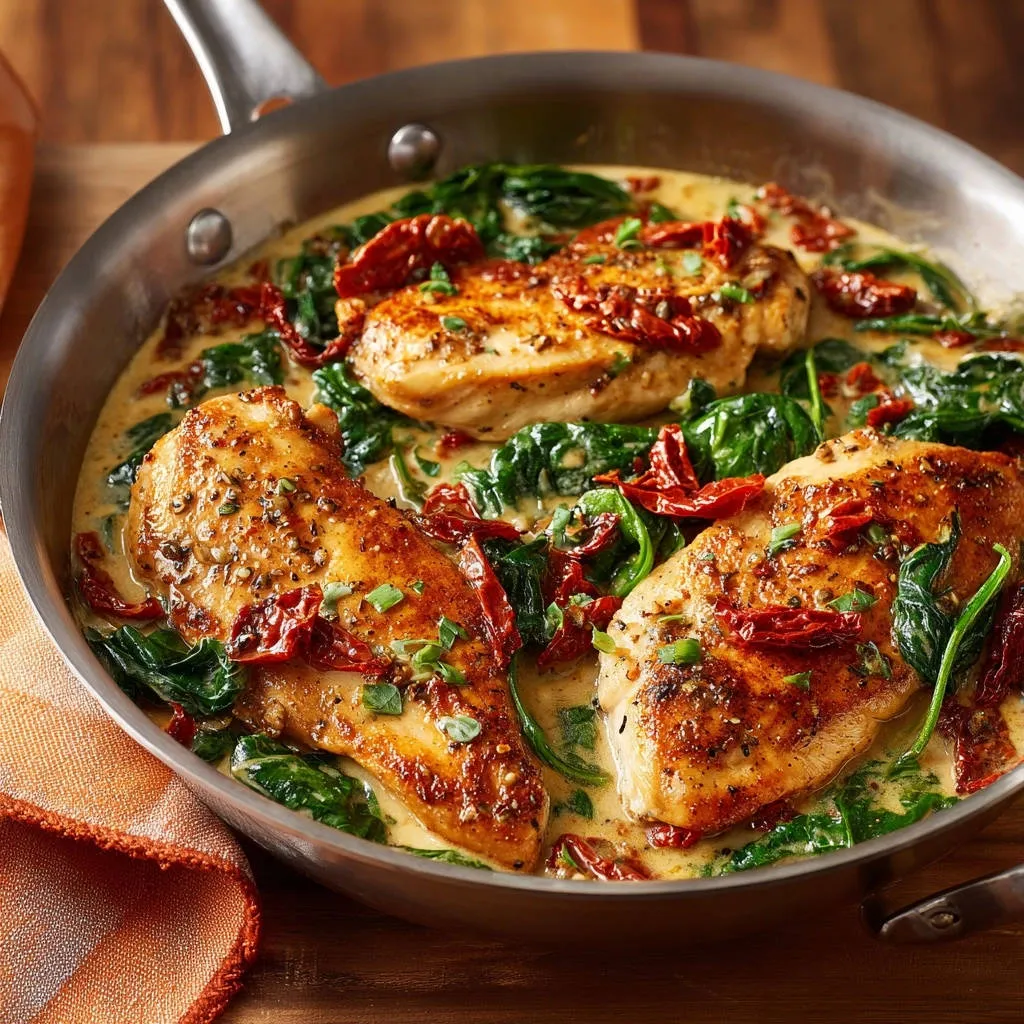 Creamy Tuscan Chicken Skillet: Secret to Juicy Perfection - recipe image