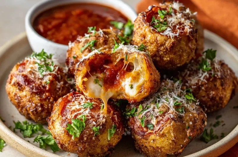Crispy Cheesy Pizza Bites