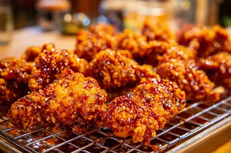 Crispy Glazed Chicken Wings