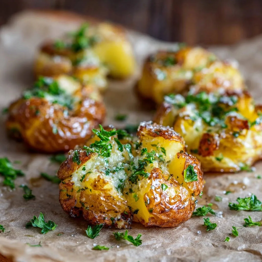 Crispy Smashed Potatoes: Golden, Fluffy & Irresistible - recipe image