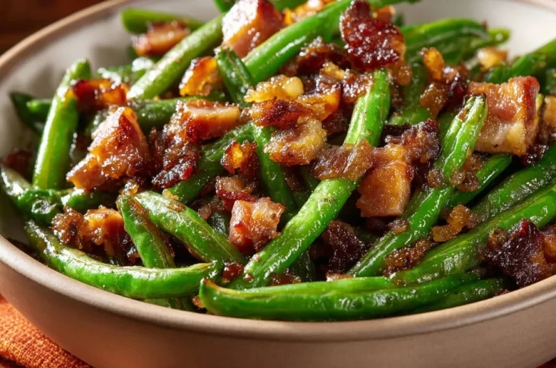 Garlic Bacon Green Beans
