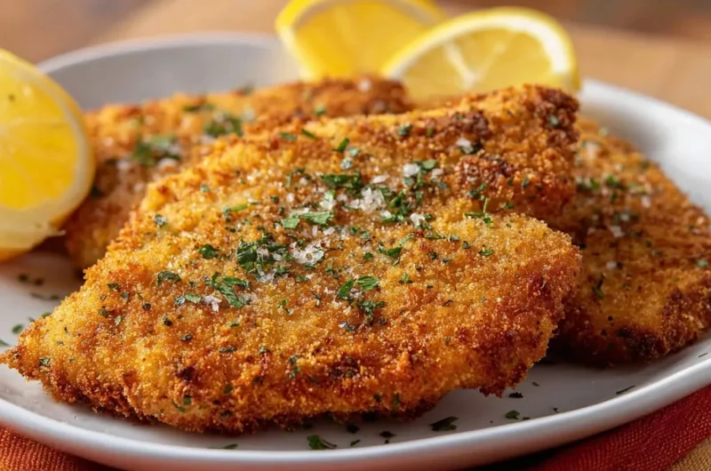 Golden Crispy Chicken Cutlets